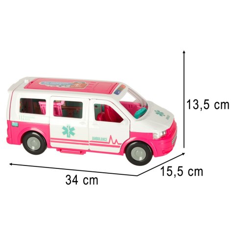 Karetka pogotowia ambulans mobilny szpital lalka akcesoria