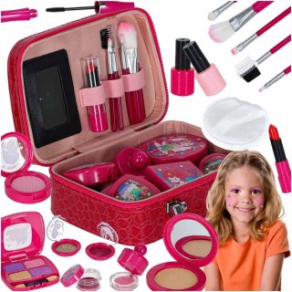 Kuferek zestaw kosmetyków do makijażu i paznokci makeup dla dzieci 22 elementy