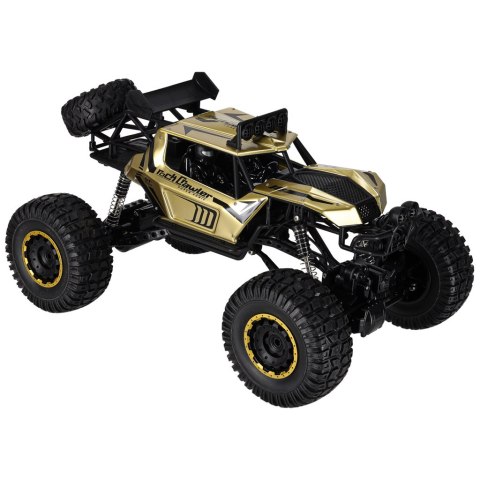 Samochód zdalnie sterowany 2,4GHz 1:8 51cm metal złoty