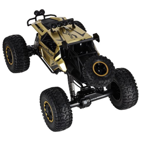 Samochód zdalnie sterowany 2,4GHz 1:8 51cm metal złoty