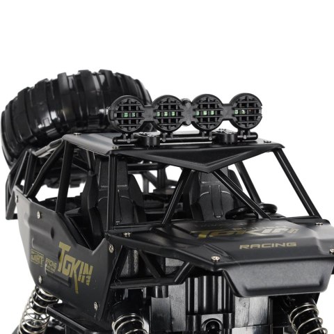 Samochód zdalnie sterowany na pilota RC Rock Crawler 1:12 4WD METAL czarny